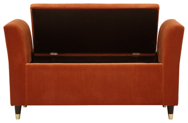 Geneva Window Seat | Russet | Self Assembly - Orange