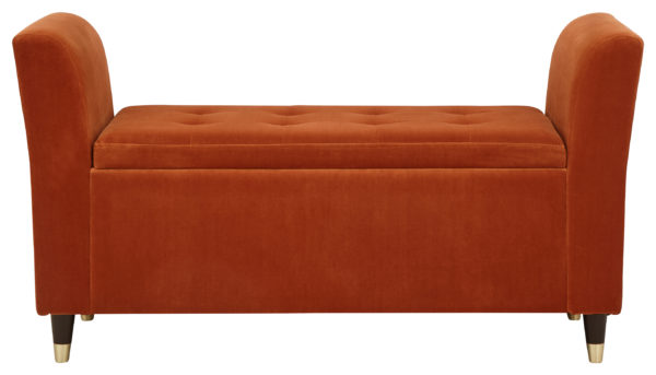 Geneva Window Seat | Russet | Self Assembly - Orange