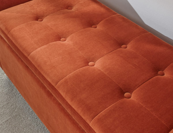 Geneva Window Seat | Russet | Self Assembly - Orange
