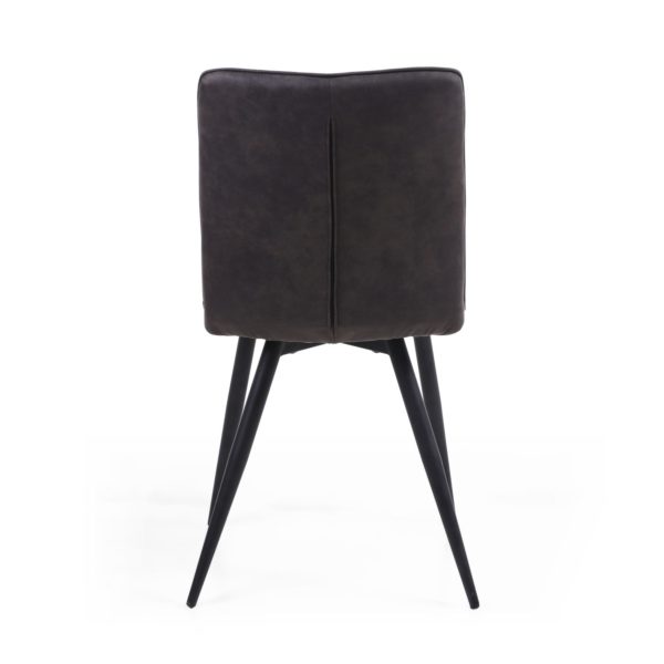 Rodeo Suede Effect Dining Chair | Light Grey | Assembly required