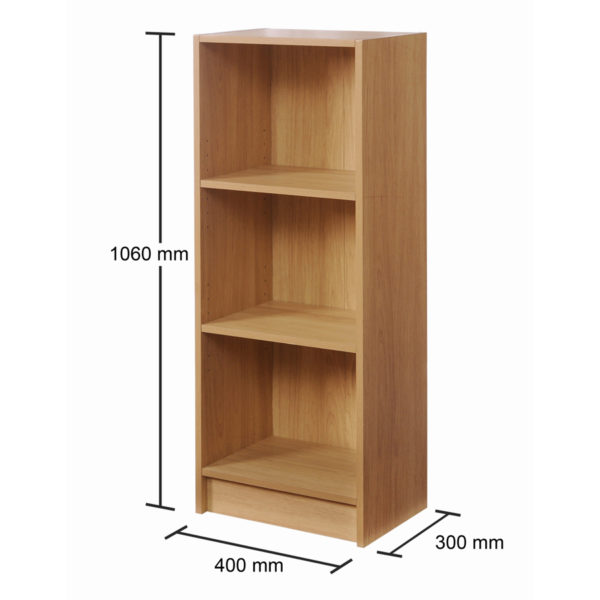 Colbrook Oak Medium Narrow Bookcase | Oak | Self Assembly