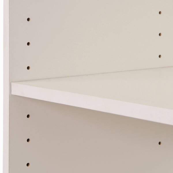 Colbrook White Medium Narrow Bookcase | White | Self Assembly