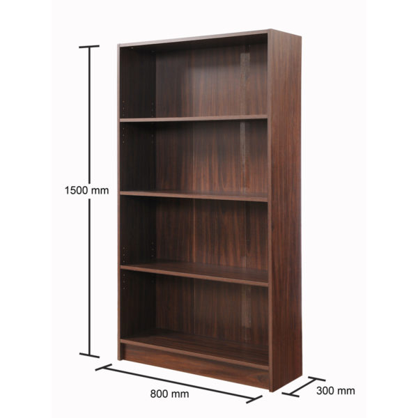 Colbrook Walnut Tall Bookcase | Walnut | Self Assembly