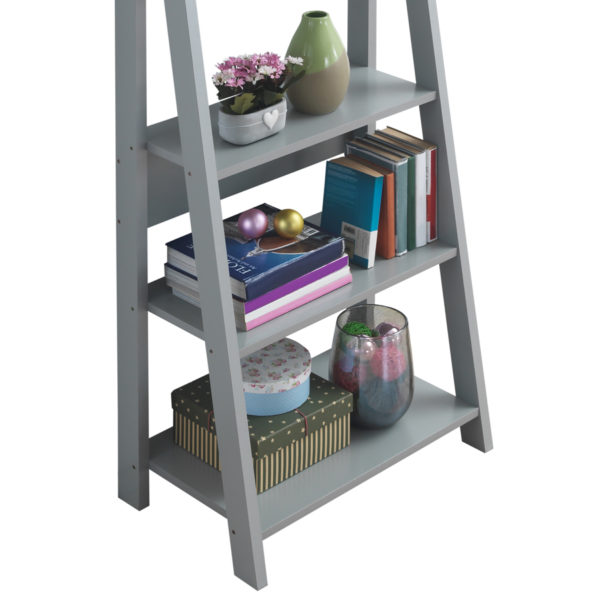 Orrell Ladder Bookcase | Grey | Self Assembly