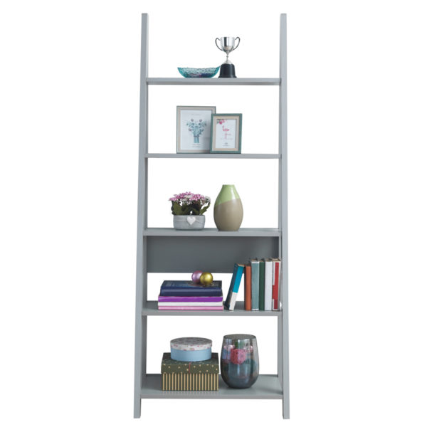 Orrell Ladder Bookcase | Grey | Self Assembly
