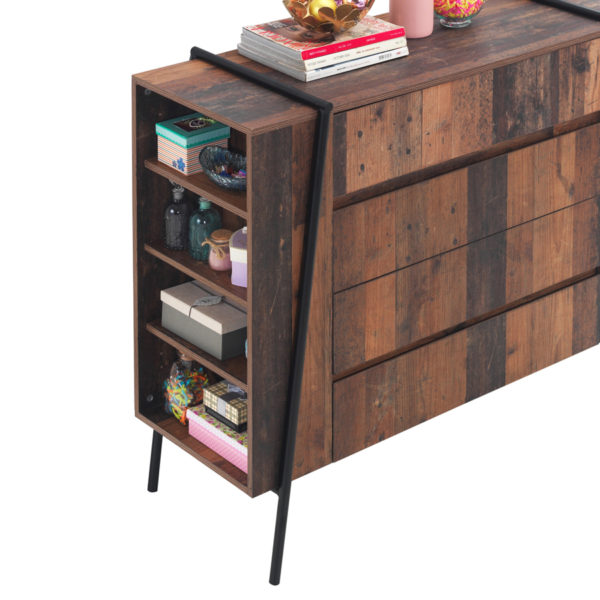 Ashford Chest of 4 Drawers | Oak | Self Assembly