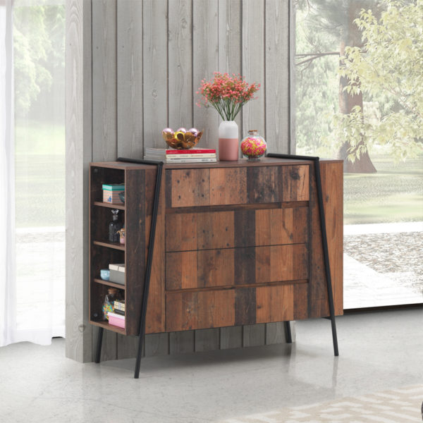 Ashford Chest of 4 Drawers | Oak | Self Assembly