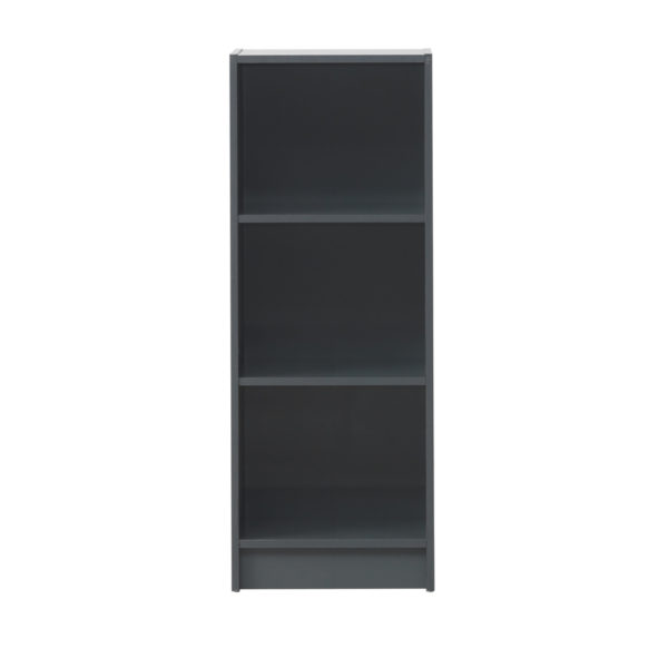Colbrook Grey Medium Narrow Bookcase | Dark Grey | Self Assembly