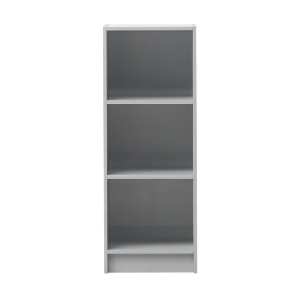 Colbrook Grey Medium Narrow Bookcase | Grey | Self Assembly