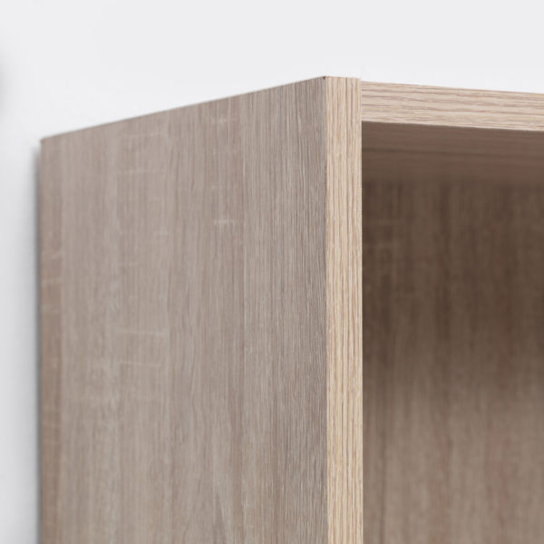 Colbrook Oak Low Wide Bookcase | Light Oak | Self Assembly