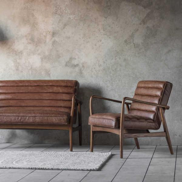 Camron Armchair | Vintage Brown Leather