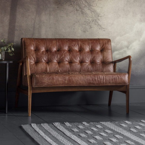 Cambois 2 Seater Sofa | Vintage Brown Leather