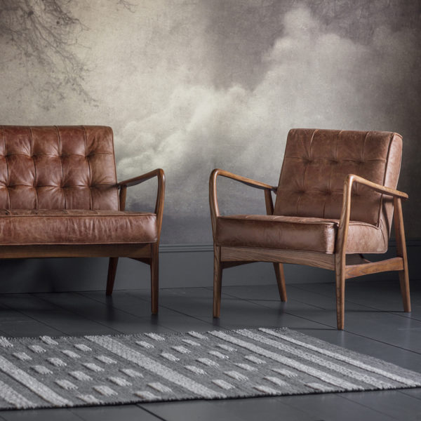 Cambois 2 Seater Sofa | Vintage Brown Leather