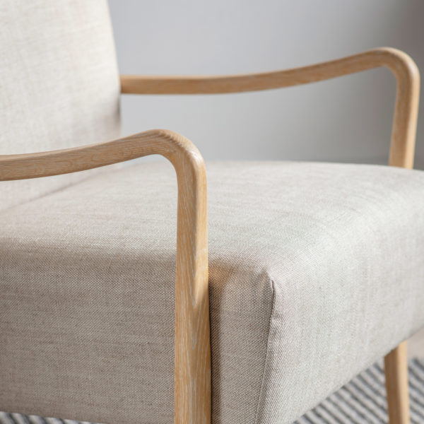 Bedale Accent Chair | Natural Linen