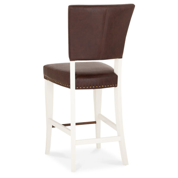 Whitby Ivory Bar Stool | Espresso | Pair