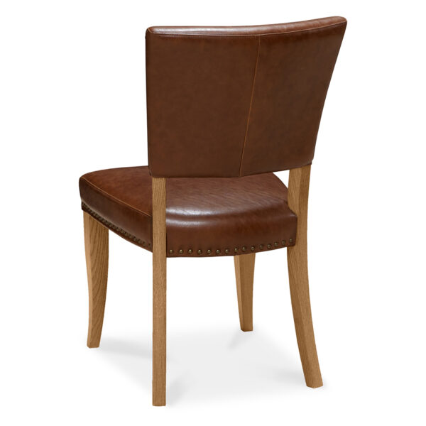 Scarborough Rustic Oak Dining Chair | Tan | Pair
