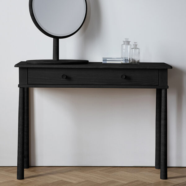 Lythe Dressing Table With Drawer | Black