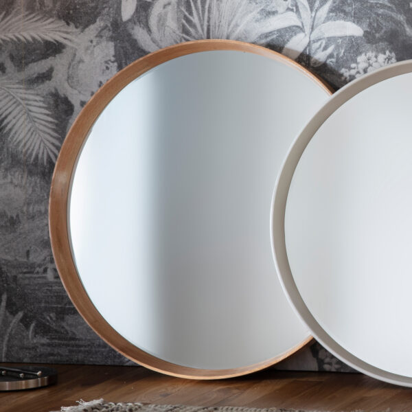 Reflections Round Mirror | Oak