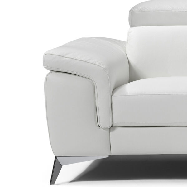 Valentina Italian Leather 2 Seat Sofa | White