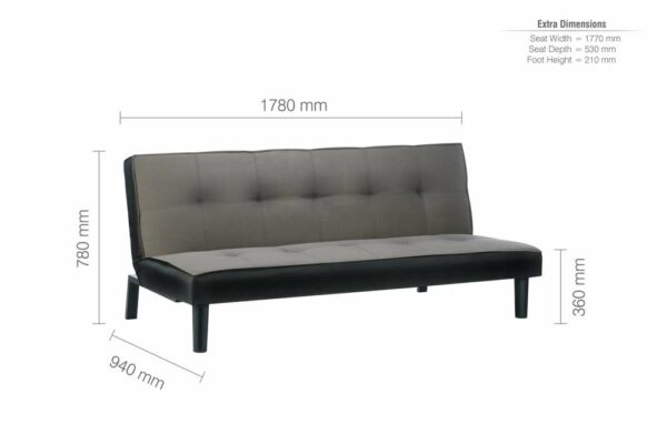 Aurora Sofa Bed | Grey