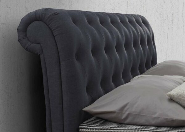Portrush Double Side Ottoman Bed | Charcoal Grey
