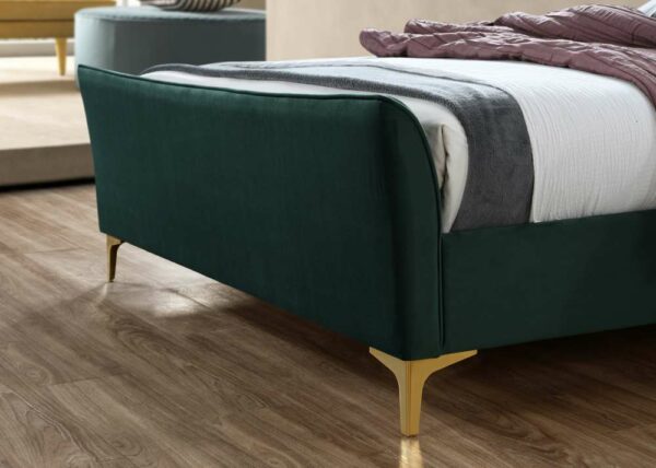 Nixon Small Double Bed | Green