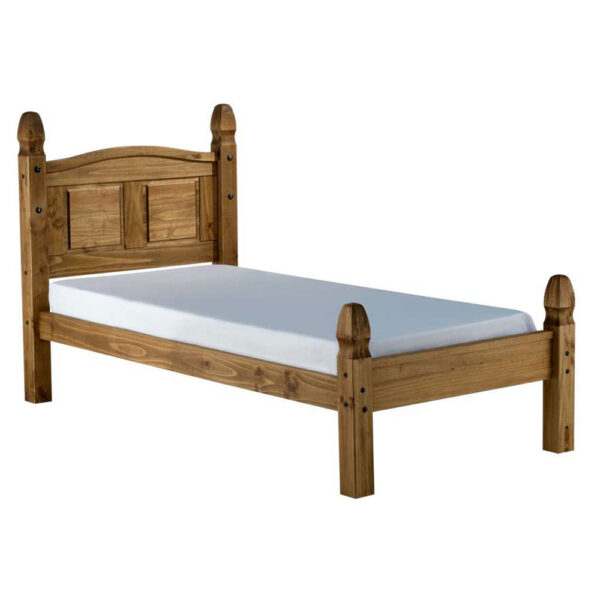 Hallglen Low End Single Bed | Pine