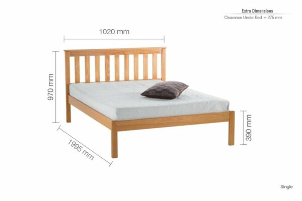 Hurlford Single Bed | Pine