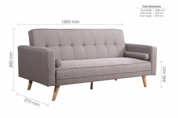 Ethan Large Sofa Bed | Grey