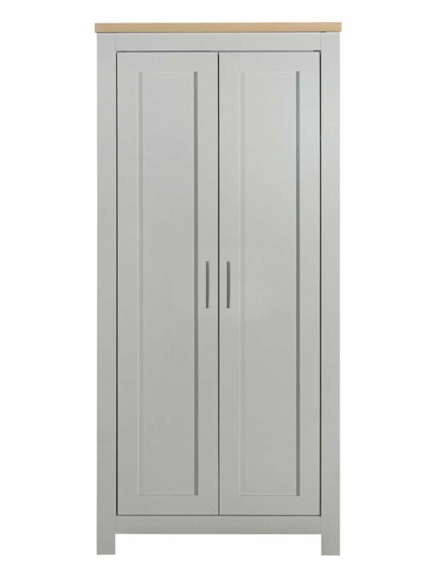 Cullercoats 2 Door Wardrobe | Grey & Oak