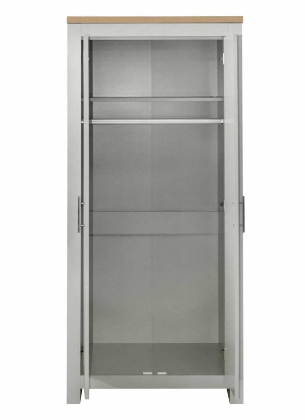 Cullercoats 2 Door Wardrobe | Grey & Oak