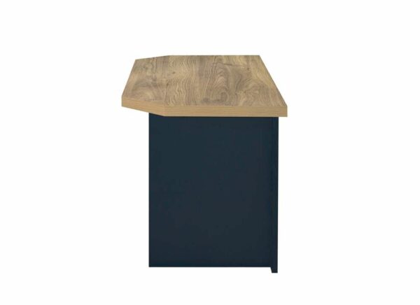 Cullercoats Corner TV Unit | Navy Blue & Oak