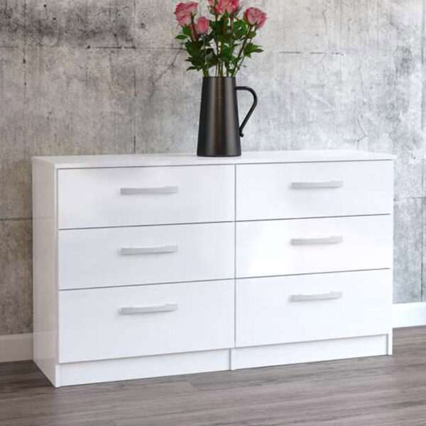 Bali 6 Drawer Chest | White