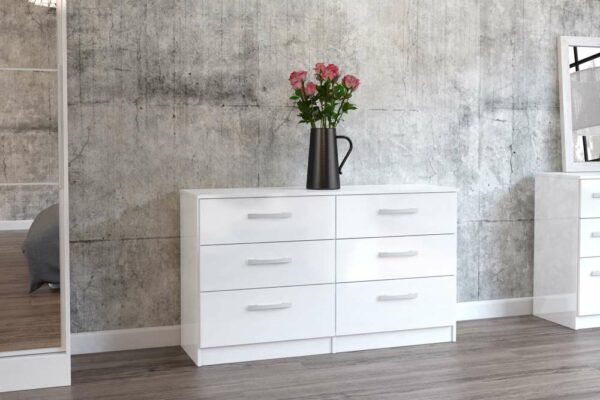 Bali 6 Drawer Chest | White