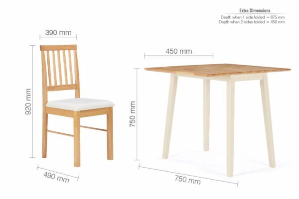 Drop Leaf Dining Set | Oak