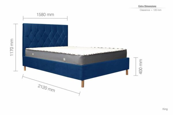 Paisley King Bed | Blue