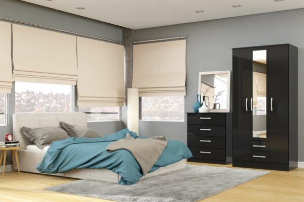 Bali 4 Drawer Chest | Black