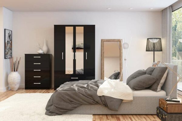Bali 5 Drawer Chest | Black
