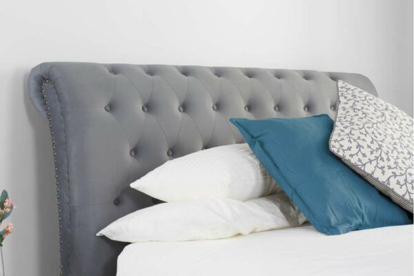 Connah King Bed | Grey