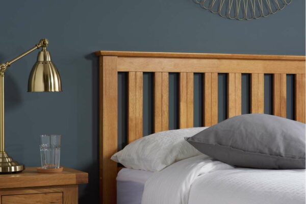 Denbeigh King Ottoman Bed | Oak