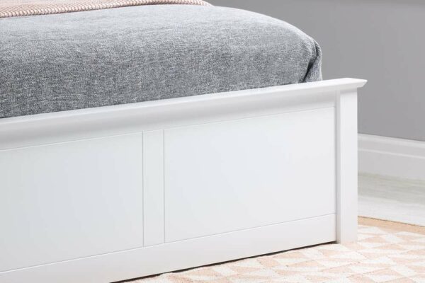 Denbeigh King Ottoman Bed | White