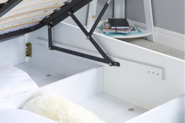 Denbeigh King Ottoman Bed | White