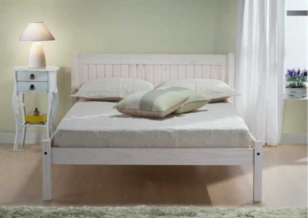 Neath Double Bed | White