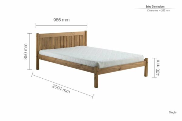 Neath Single Bed | Pine