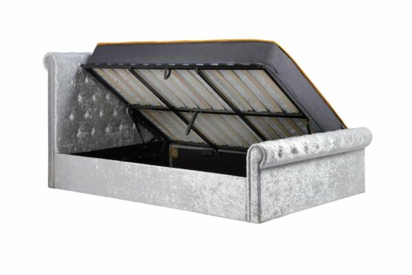 Crewe King Ottoman Bed | Grey