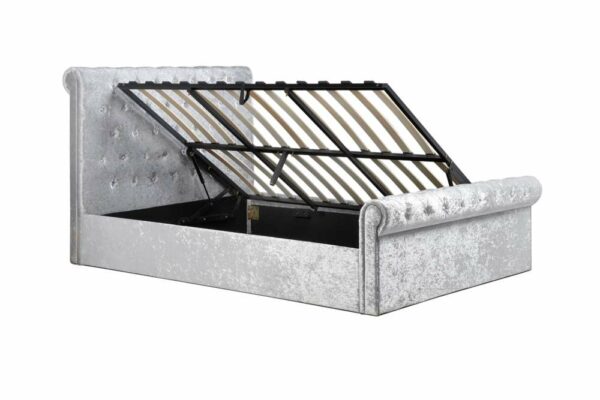 Crewe King Ottoman Bed | Grey