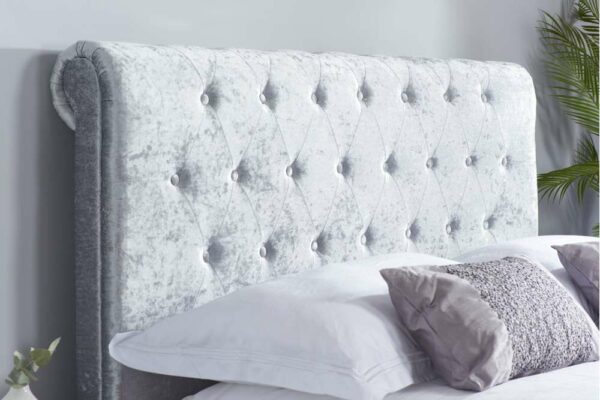 Crewe King Ottoman Bed | Grey