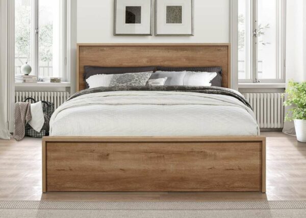 Crosby King Bed | Oak Effect