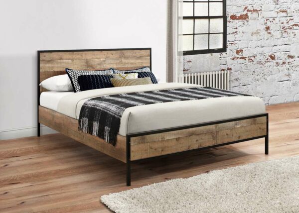 Zeya King Bed | Rustic