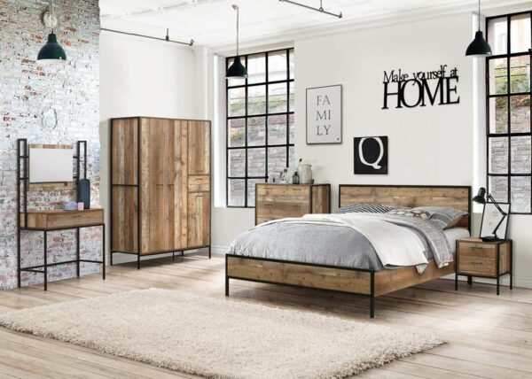 Zeya 2 Door Wardrobe | Rustic